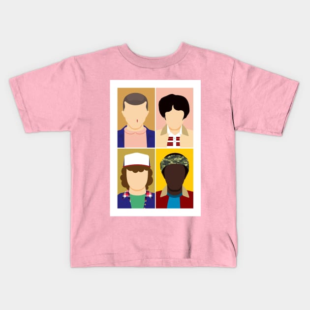 The Fab Stranger Four Kids T-Shirt by quadrin